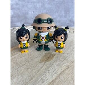 Ryan's World Ryan's Rescue Squad Figure Set Explorer Ryan and Two Girls 3pc